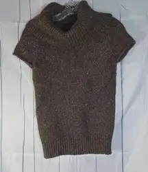 BCBG MaxAzria Cowl neck short sleeve sweater.