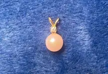 Pearl and Diamond Necklace Pendant