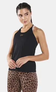 Nike Sparkle Razor Back Gold and Black Tank Top⭐️