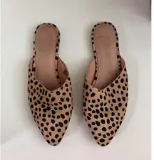 Madewell Tan and Black Leopard Remi Mules