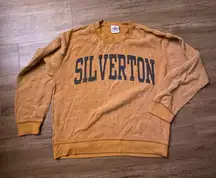 Yellow inside out silverton crewneck sweatshirt 