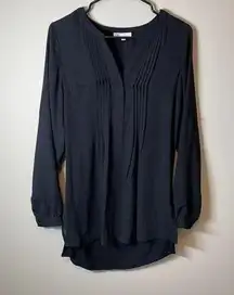 Davids Bridal DR2 Black Pleated Blouse Size S