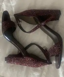 Burgundy High Heels