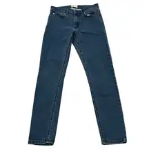 Acne Studios Dark Blue Stretchy Straight Leg Jeans 27