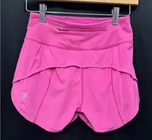 Lululemon Sonic Pink Speed Up Shorts