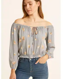 Vici Floral Crop Top Size Medium EUC