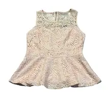 3/$15 FOREVER 21 lacy peplum tank