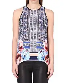 Clover Canyon  Byzantine Scarf Top in Multi Sz S