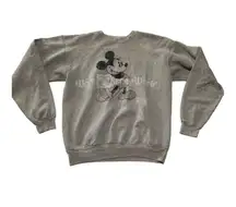 Walt Disney World disneyland womens small mickey mouse crewneck sweatshirt pullo