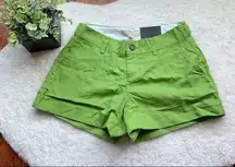 Banana Republic Martin Fit Green Linen Shorts NWT