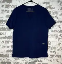 Figs | women navy blue scrub top