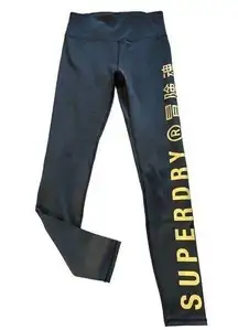 Superdry Sport Black Leggings SOLD OUT/STORE CLOSED Size 6 NWT #7069