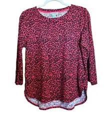 Tommy Bahama Top Womens Large Multicolor Animal Print Cotton Blouse