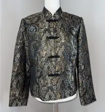 Gorgeous Dress Barn Metallic Frog Closure Blazer!