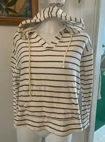 Paper Crane Anthropologie Women’s Pullover‎ Hoodie Large Striped EUC!
