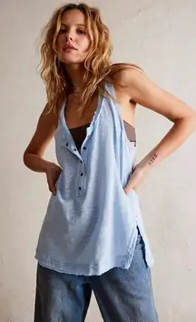 Free People We The Free Love Language Solid Tank NWOT