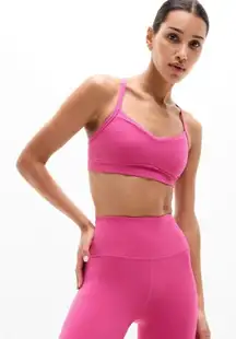 New Athleta S Vital Bra Jewel Pink Small Cup D-DD