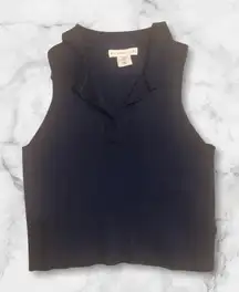 Sincerely Jules Navy Blue Ribbed Tank Top