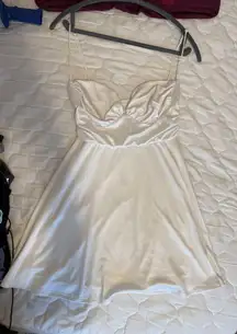 Lucy in the Sky Strapless Cream Dress