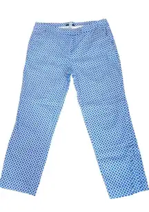 Willi Smith Women's Capri Pants Sz 4 blue-white print