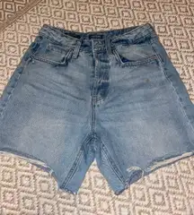 High-Waisted Denim Jean Shorts