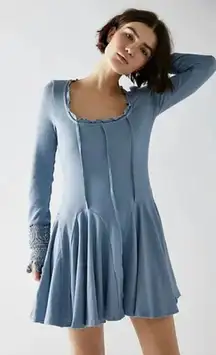 NEW Free People‎ Little Love Thermal Mini Dress , M