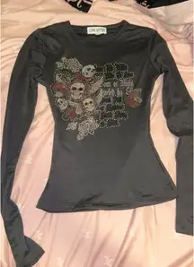 Long Sleeve Skull Shirt