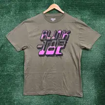 Blink-182 Bubble Logo Poster Punk Rock Band Tee L
