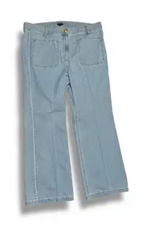 J Crew jeans Womens 31 CH1988 Straight high-rise kick out sailor Pockets montauk