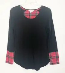 Pink Rose Sweater Women Small Holiday Christmas Boho Minimalist Stretch Academia