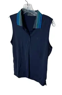 G/fore featherweight sleeveless golf polo‎ -medium