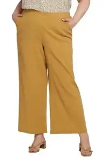 NYDJ Women's‎ M Pull On Straight Leg Gauzy Cotton Ankle Crop Pants Flowy NWT