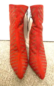 Red Ankle Boots