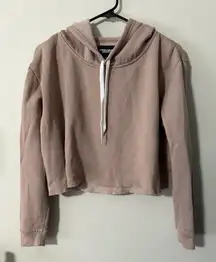 Streetwear Society Tan Cropped Sweatshirt