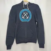 Brooklyn Industries Gowanus Yachting Club NYC Blue Hoodie Sweatshirt