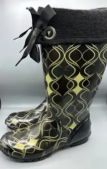 Bogs‎ Womens Waterproof Rain Snow Boots Alex Swirlprint Sz 11