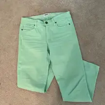 Paige Mint Colored Jeans