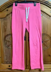 Pink wide leg low rise cotton pants #cottonlove