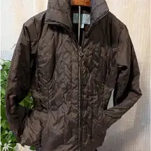 Women's Nine West down-filled quilted jacket Coat black size S