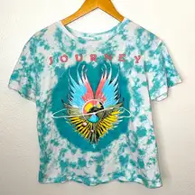 Journey tie dye band tee M