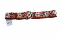 Free People Jenny Krauss Embroidered Belt wool, size small nwt