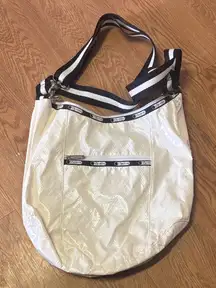 Lesportsac Cream and Black Shoulder Bag