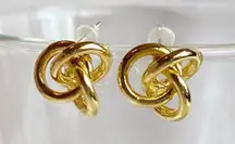 Simple knot stud earrings❤️ brand new!!