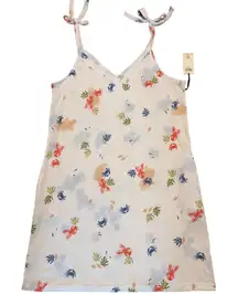 Laura Ashley White Lobster Crabs Sleeveless Nightgown Sand Pockets Size Large