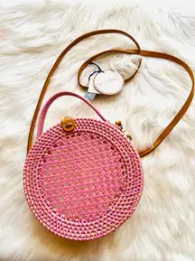 Rattan Round Purse