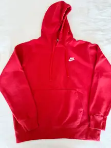 Nike Red Hoodie Pullover Sweatshirt Size M