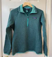 Patagonia Better Sweater Teal Blue Pullover Jacket Women's Size S
