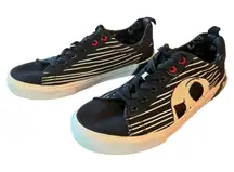 Disney Ground Up Black White Jack Skellington Sneakers Size 9