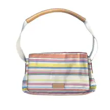 Vintage Lauren  Striped Multicolored Purse Shoulder Bag