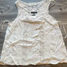 Miss Me White Lace Tank Top